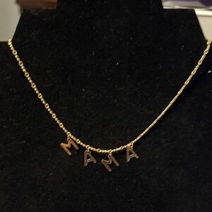 Goldtone’MAMA' Necklace